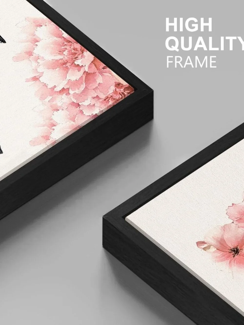 Glam Pink Beauty Wall Art Set - Framed Makeup Decor for Bedroom & Bathroom, 8x10
